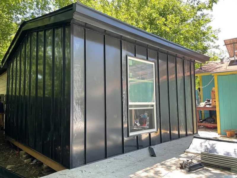 Black standing seam metal wall panels for Roof Inspection in Scotch Plains